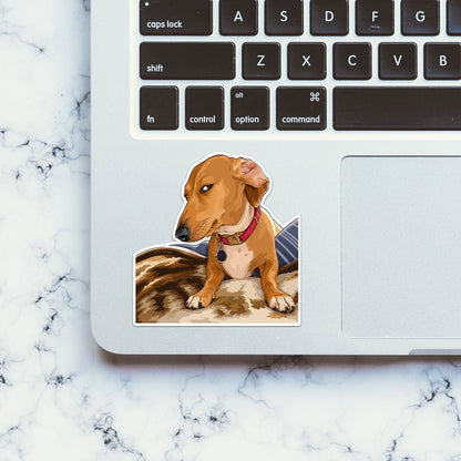 Meme Dog Portrait Sticker