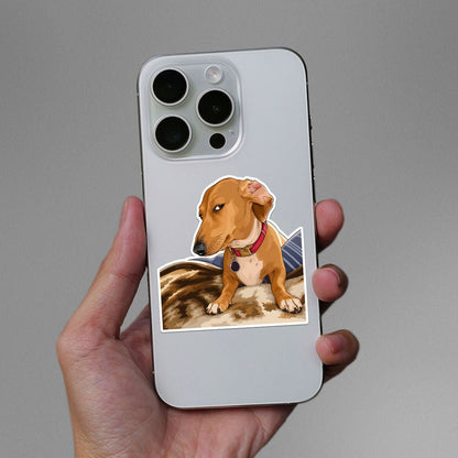 Meme Dog Portrait Sticker