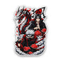 Ninja Duo Red Dragon Glitter Sticker