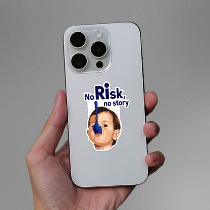 No Risk No Story Sticker