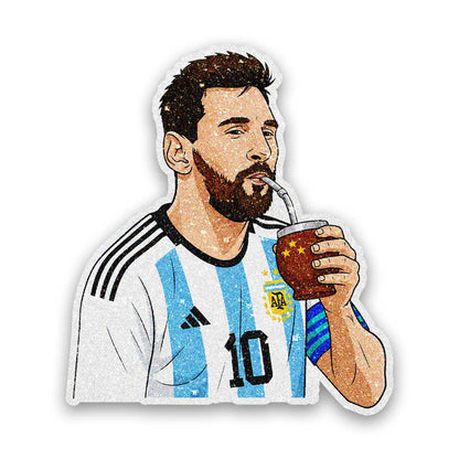 No.10 Sipping Mate Glitter Sticker