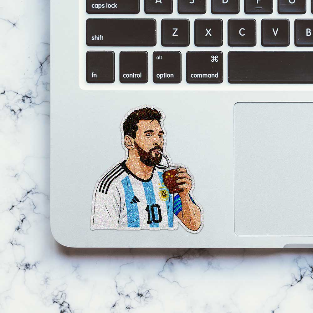 No.10 Sipping Mate Glitter Sticker