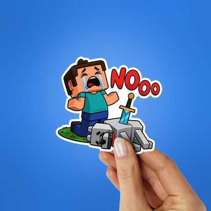 Nooo Not My Blocks Sticker