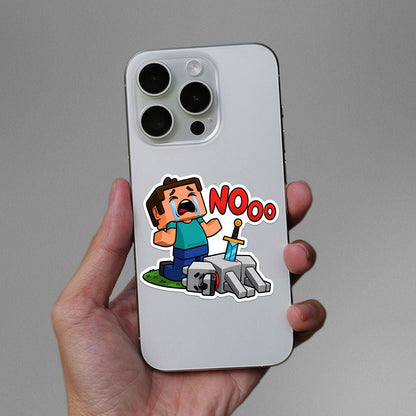Nooo Not My Blocks Sticker
