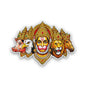 Panchmukhi Hanuman Faces Glitter Sticker