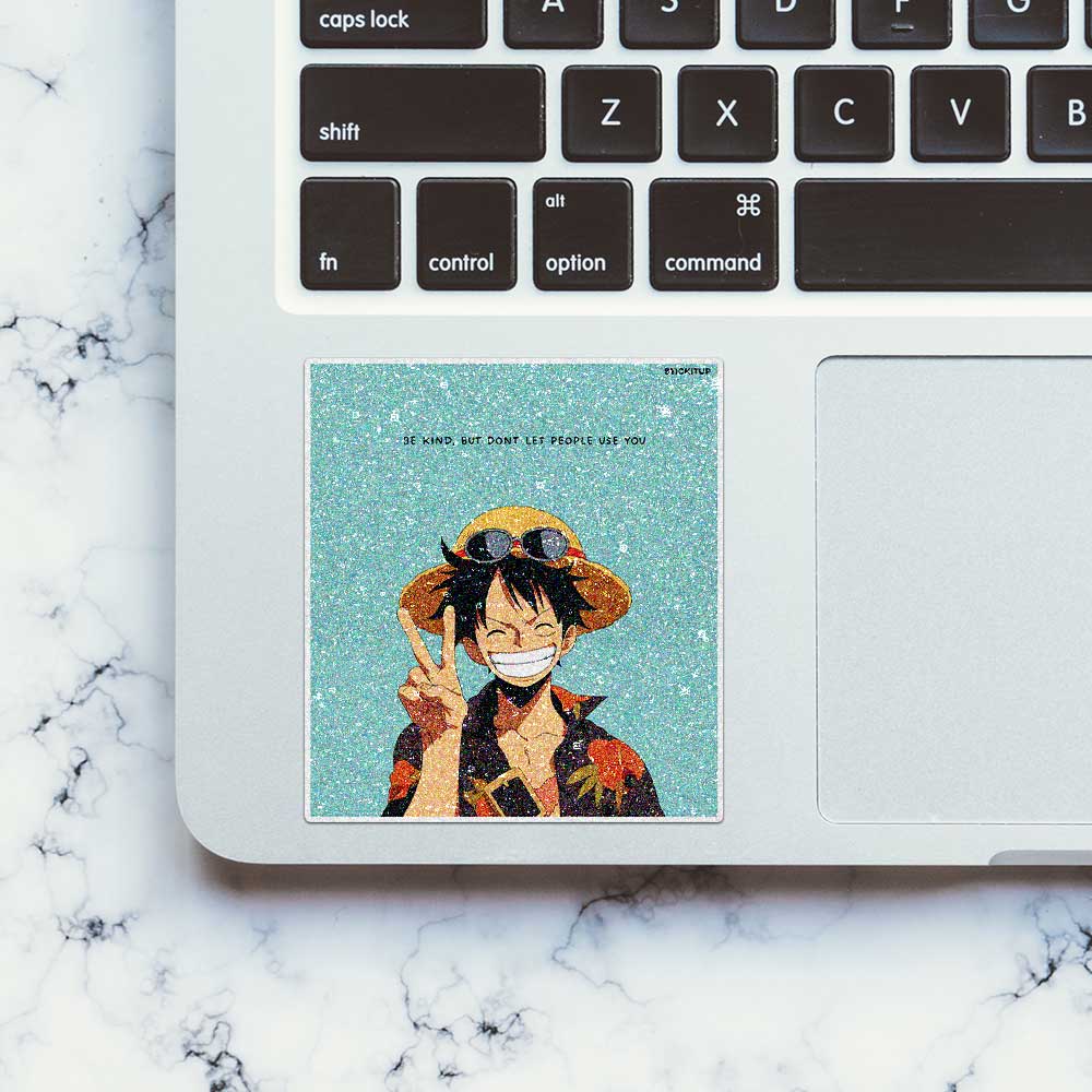 Pirate Hat Peace Sign Glitter Sticker