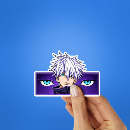 Purple Eyes Anime Sticker