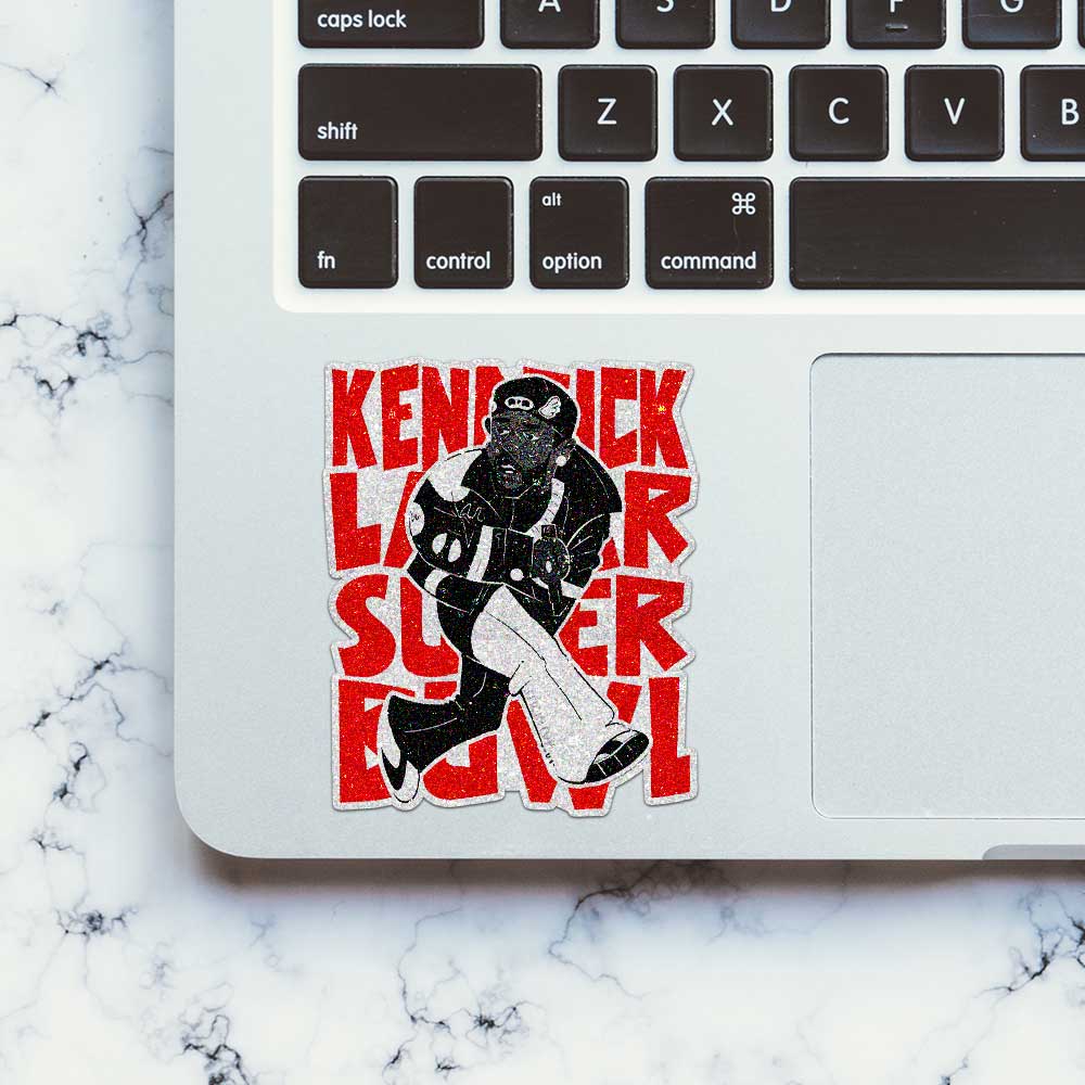 Rapper Big Game Moment Glitter Sticker
