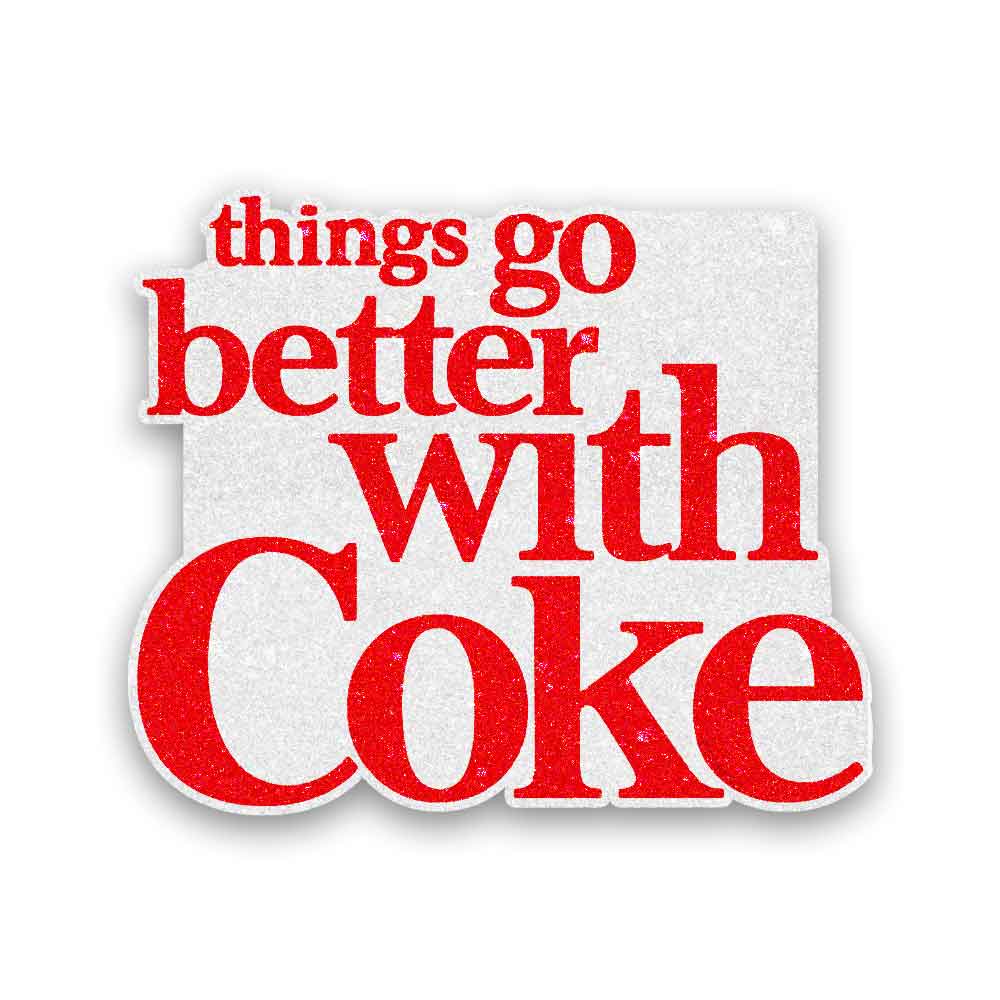 Refreshing Cola Fizz Glitter Sticker