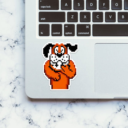 Retro Duck Shooter Sticker