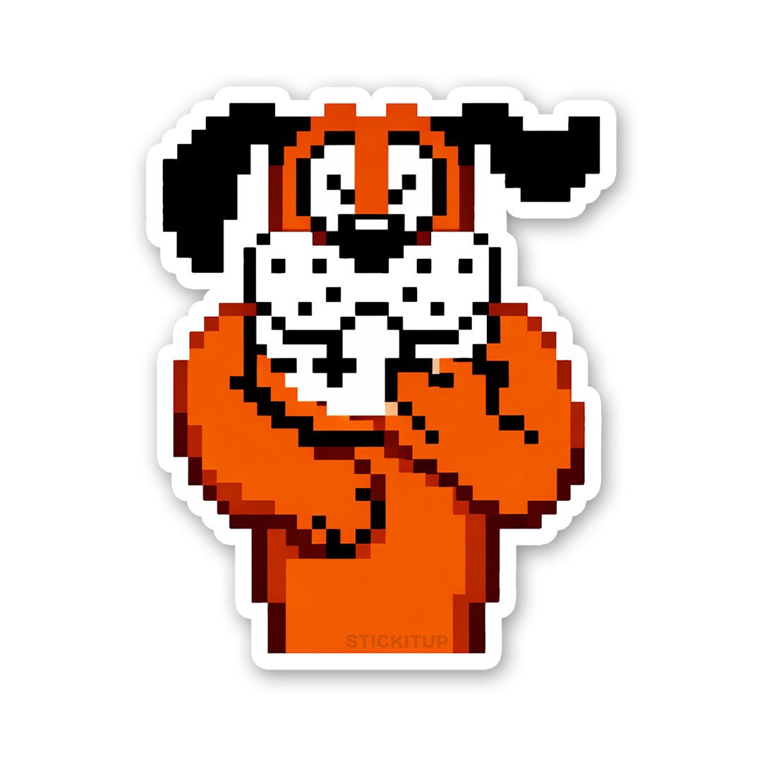 Retro Duck Shooter Sticker