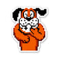 Retro Duck Shooter Sticker