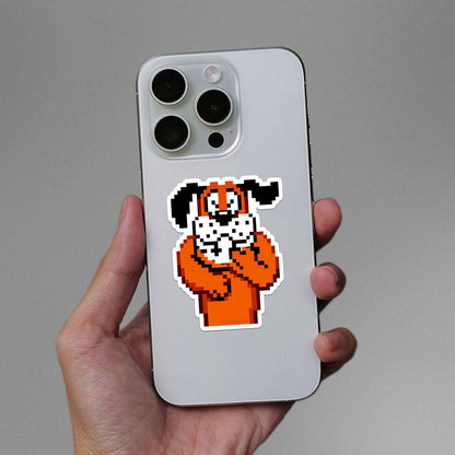 Retro Duck Shooter Sticker