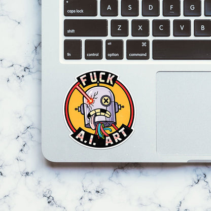 Robot Art Sticker