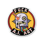 Robot Art Sticker