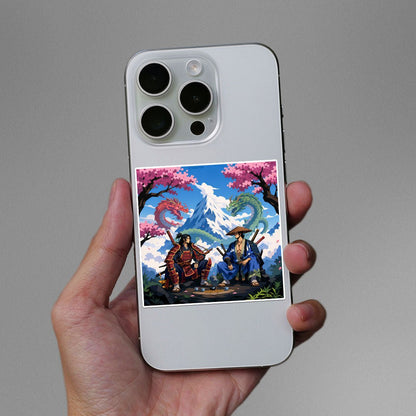 Samurai Group Art Sticker