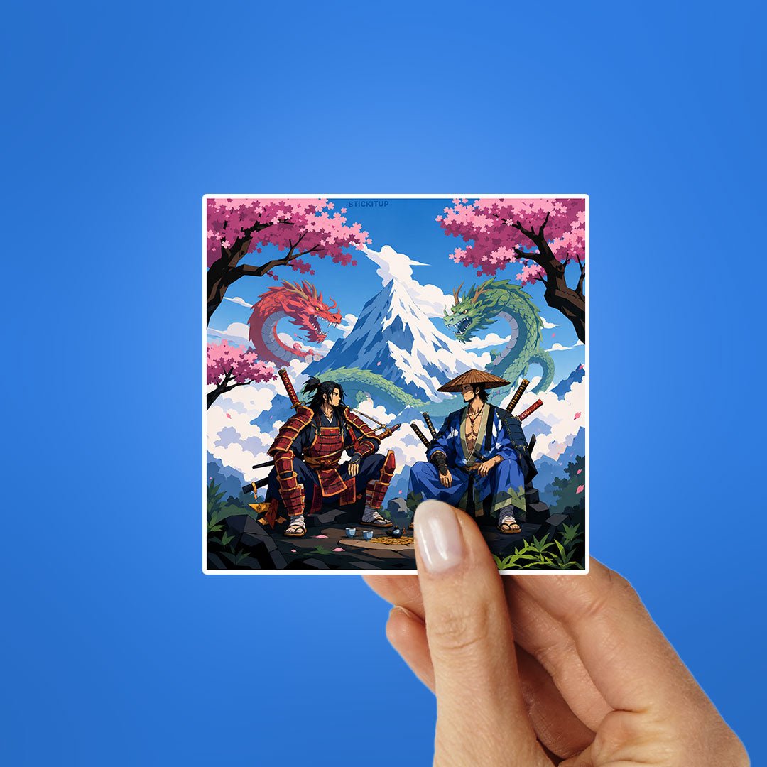 Samurai Group Art Sticker
