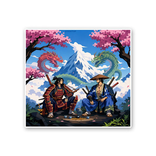 Samurai Group Art Sticker