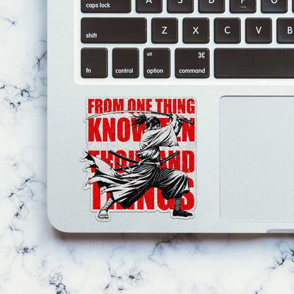 Samurai Wisdom Glitter Sticker