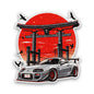 Sports Car Torii Gate Glitter Sticker