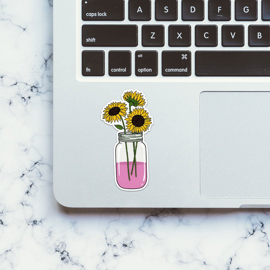 Sunflowers in Vase Sticker