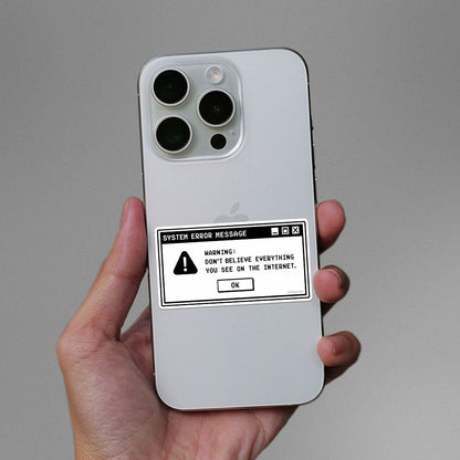 System Error Message Sticker