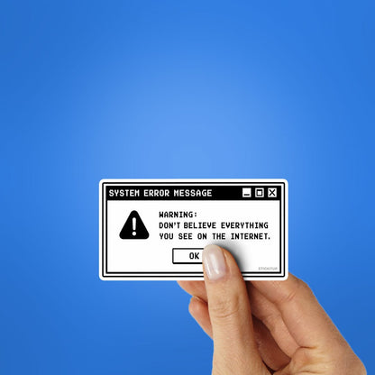 System Error Message Sticker
