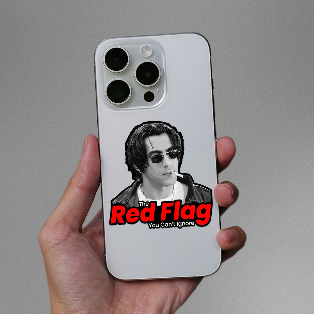 The Red Flag Sticker