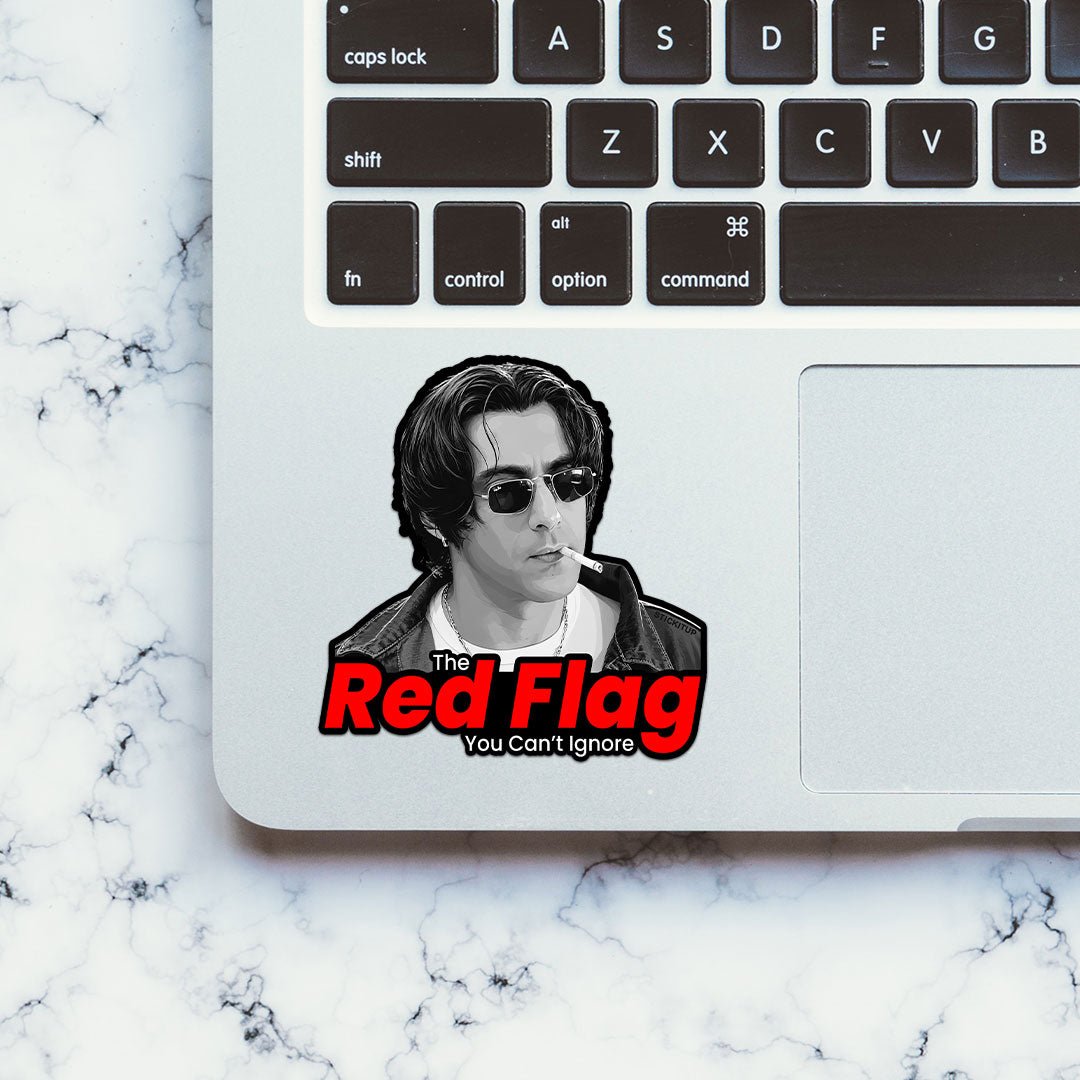 The Red Flag Sticker