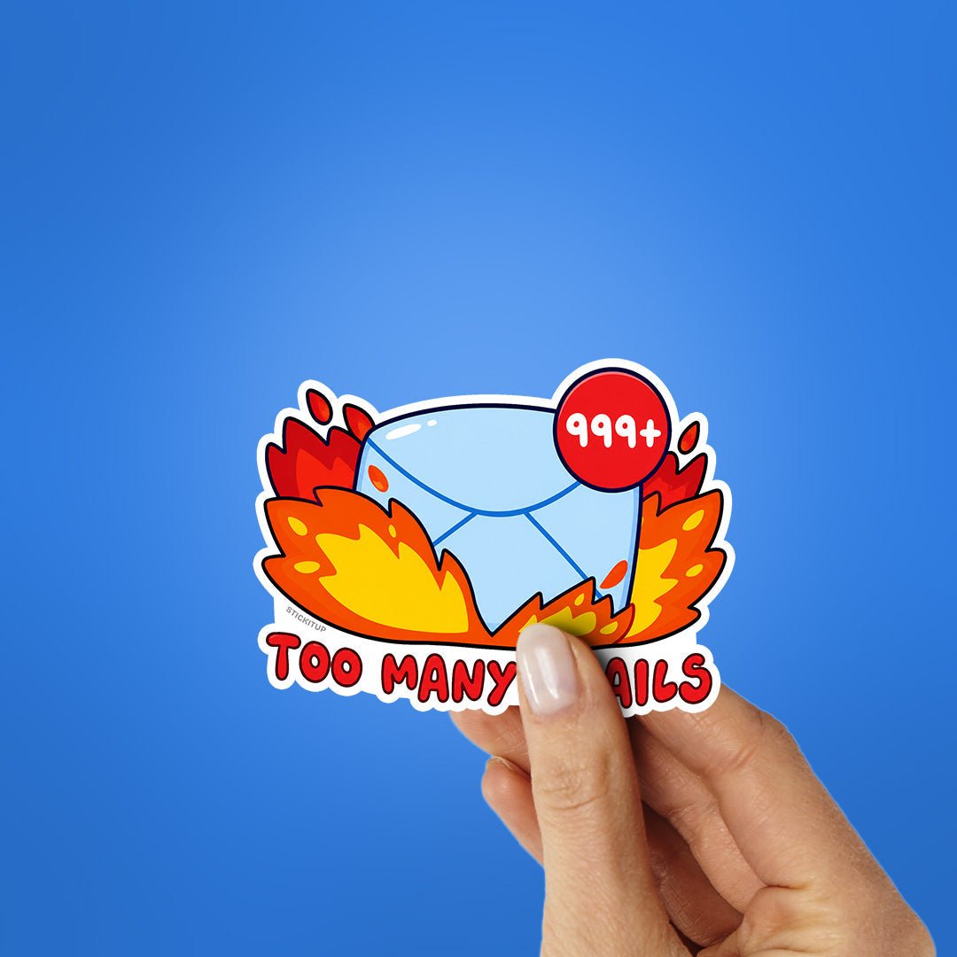 Too Many Emails Sticker