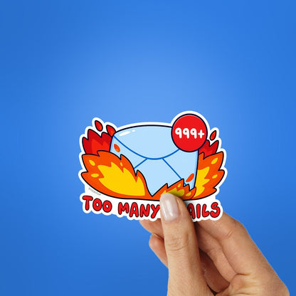 Too Many Emails Sticker
