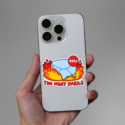 Too Many Emails Sticker