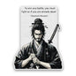 Two Sword Samurai Glitter Sticker