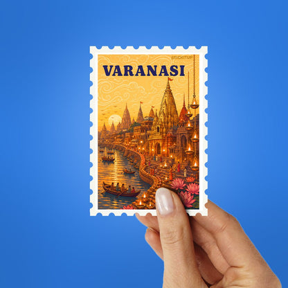 Varanasi Stamp Sticker