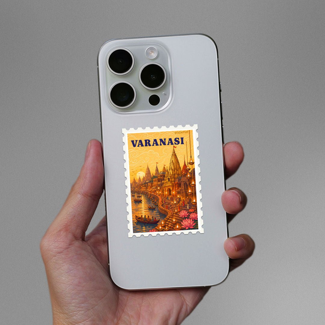 Varanasi Stamp Sticker