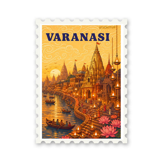Varanasi Stamp Sticker