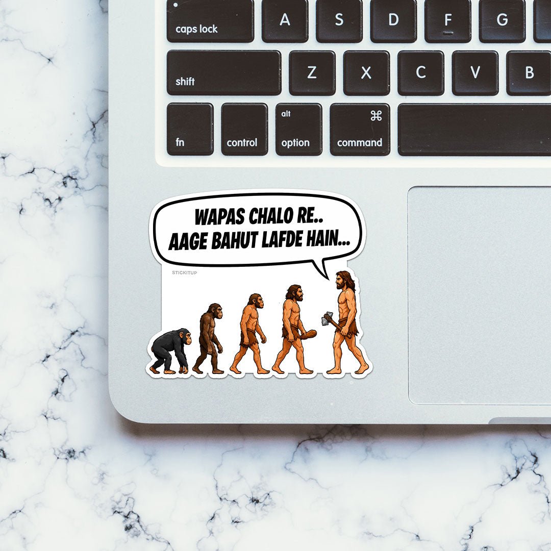 Wapas Chalo Re Aage Bahut Lafde Hain Sticker