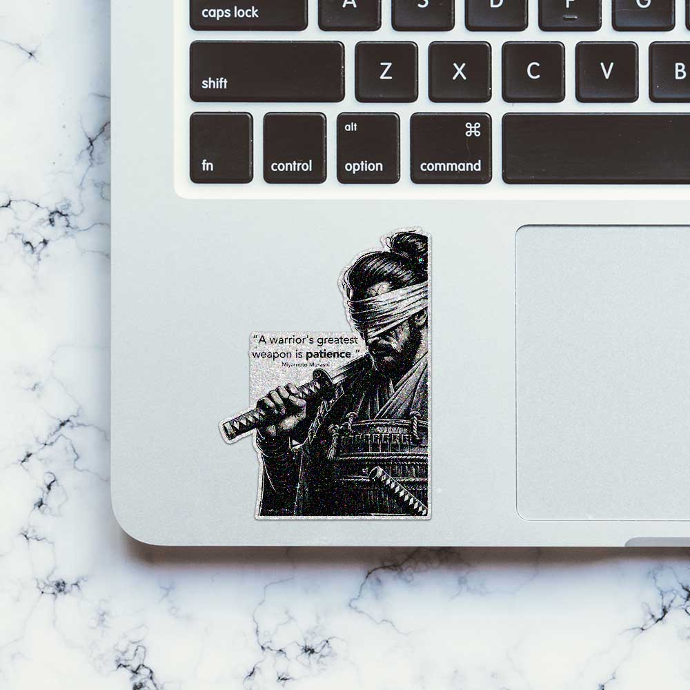 Warrior's Patience Glitter Sticker