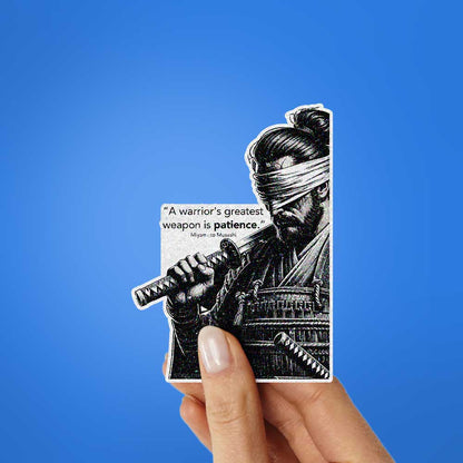 Warrior's Patience Glitter Sticker