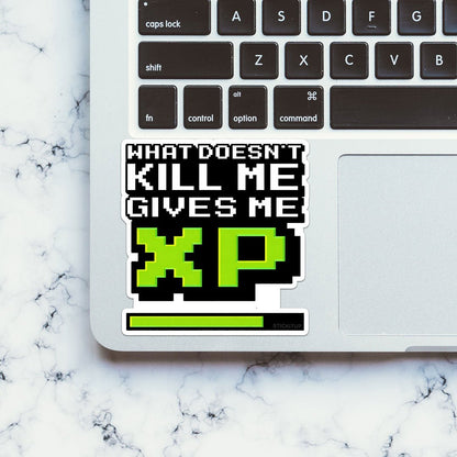 What Doesnt Kill Me Gives Me XP Sticker