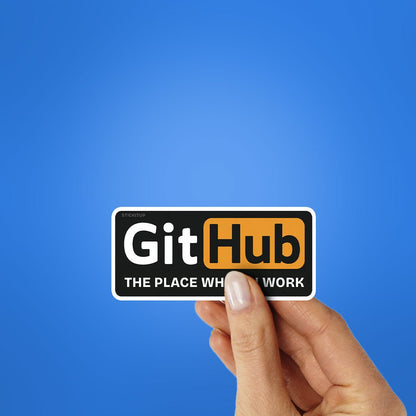 Where I Push My Code Sticker