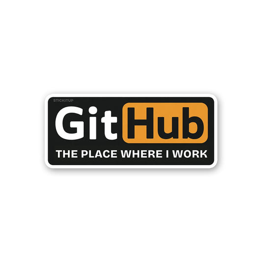 Where I Push My Code Sticker