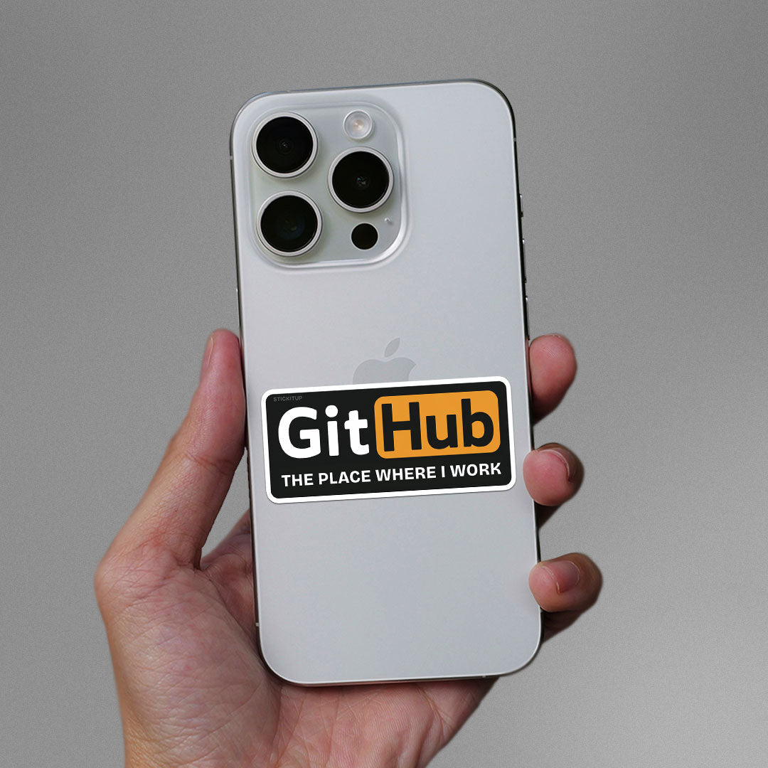 Where I Push My Code Sticker